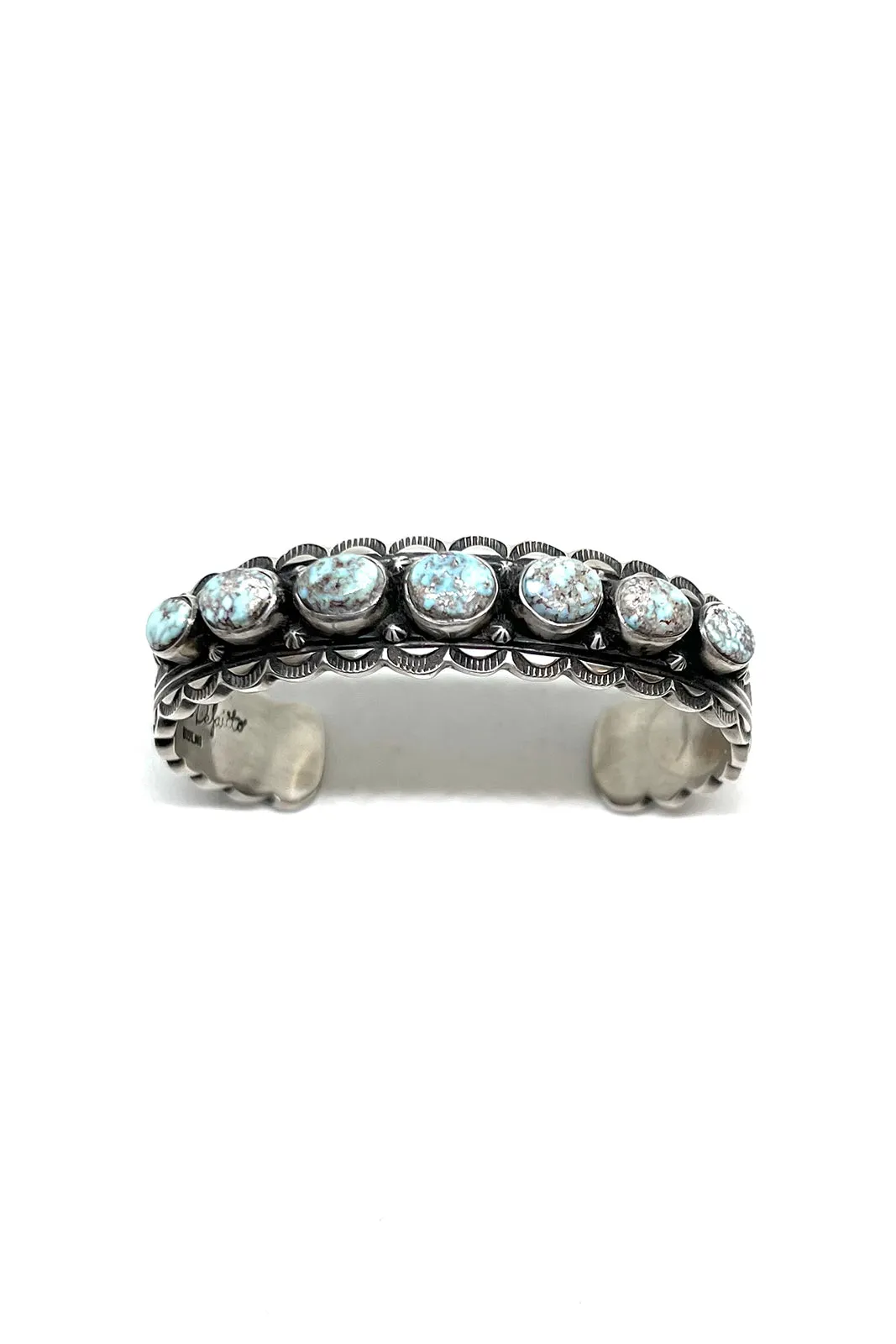 Jume DeFauito Dry Creek Turquoise Row Cuff