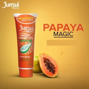 JUNSUI WHITENING FACE WASH PAPAYA SCRUB 100GM