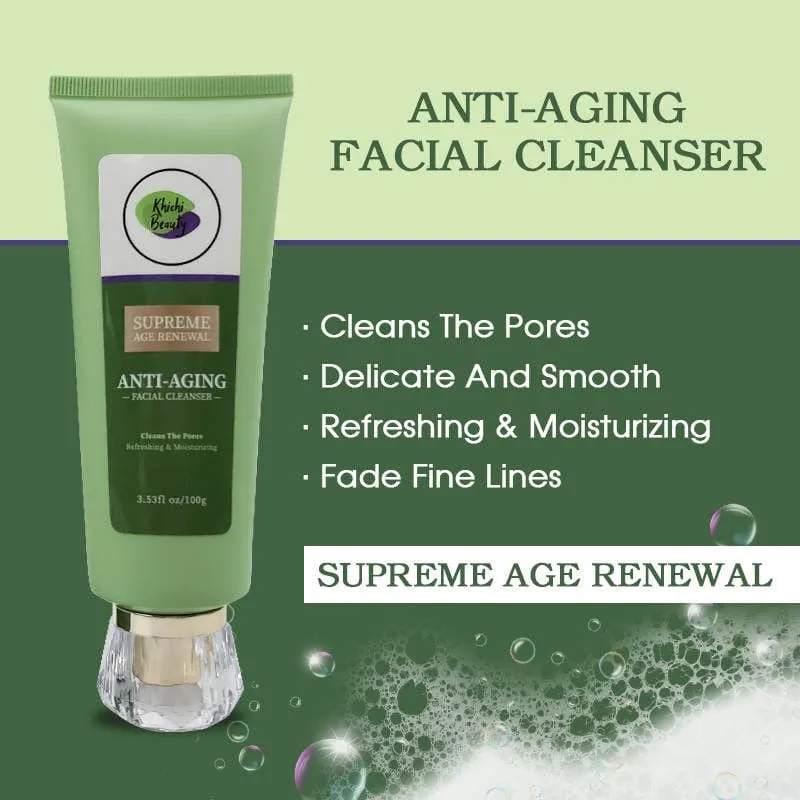 Khichi Beauty 6 pc Supreme Age Renewal Anti-Aging Skincare Set.