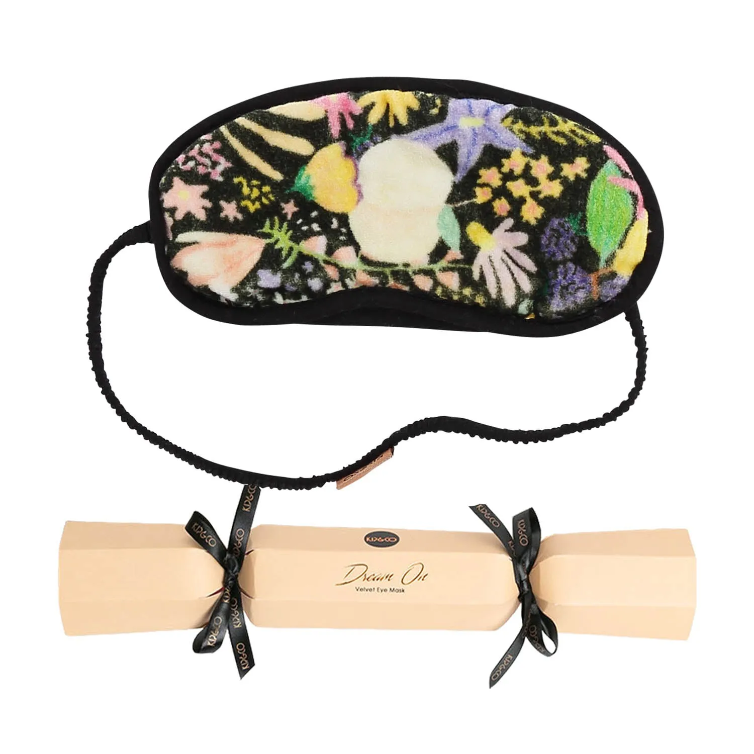Kip & Co Meadow Black Velvet Eyemask