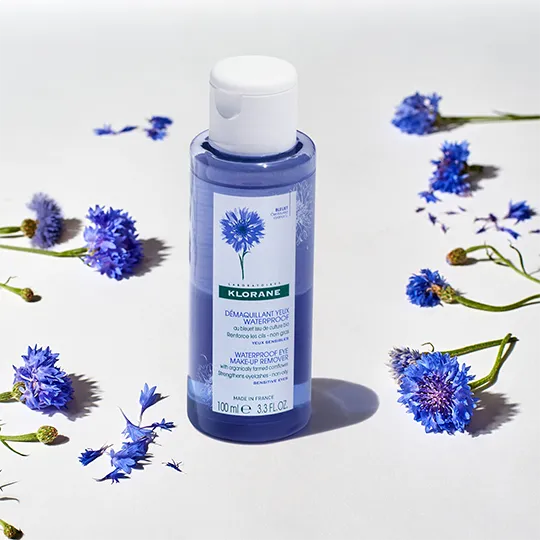 Klorane Waterproof Eye Make-Up Remover with Organically Farmed Cornflower