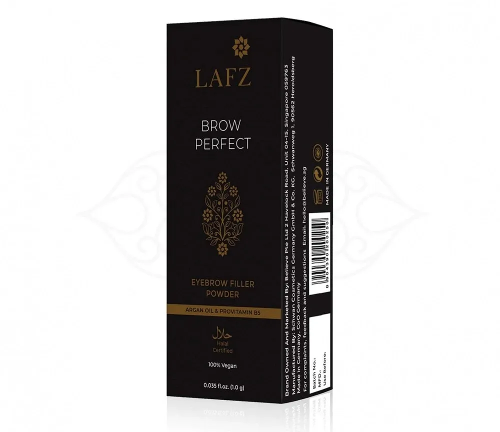 Lafz Halal Brow Perfect Eyebrow Filler Powder (1.0g)- 01 Natural Brown