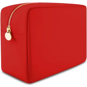 Large Makeup Bag Red - Travel Toiletry Bag For Women