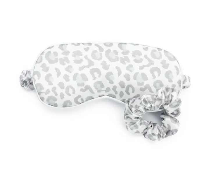 Lemon Lavender Silky Satin Eye Mask & Scrunchie Set