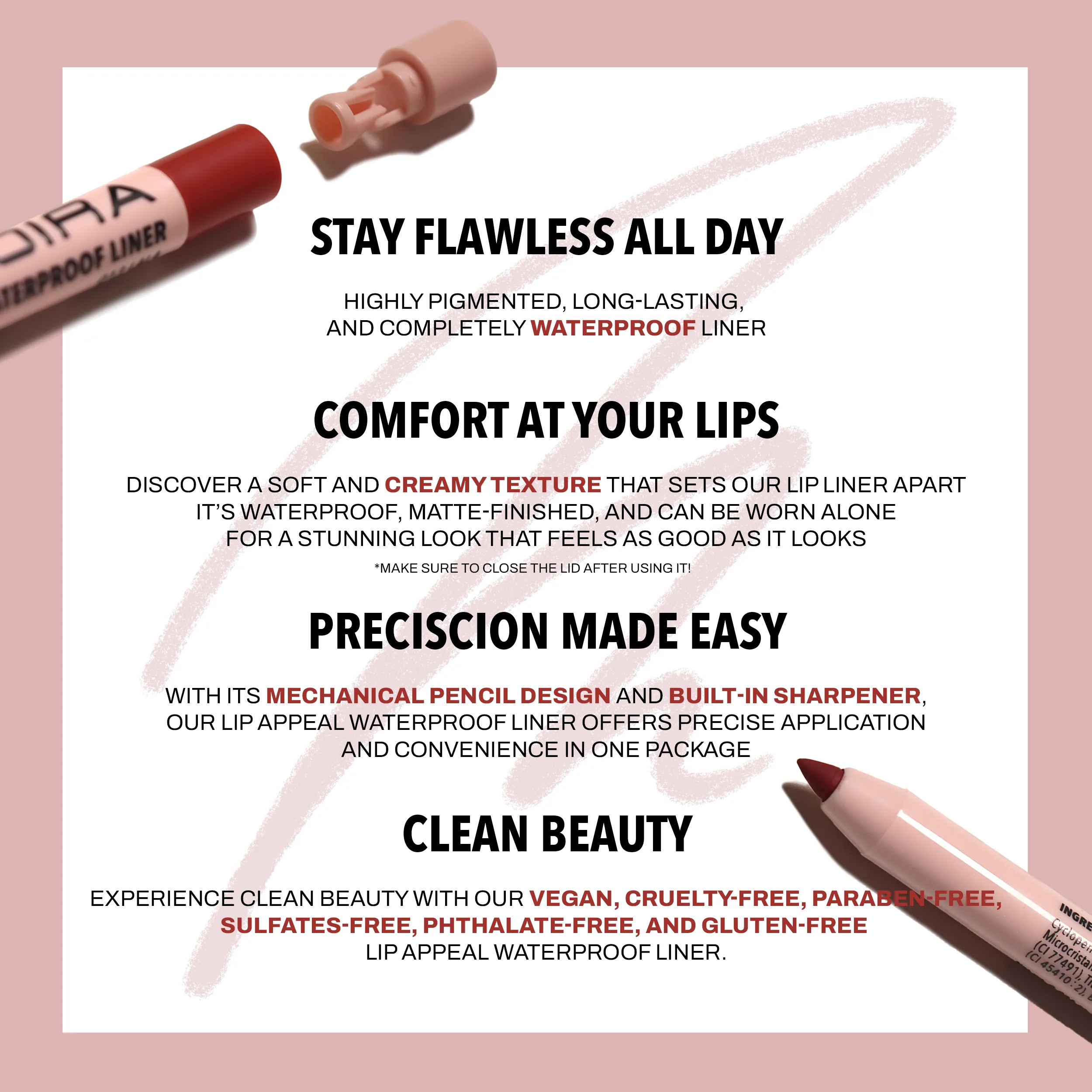 Lip Appeal Waterproof Liner (014, Statement)