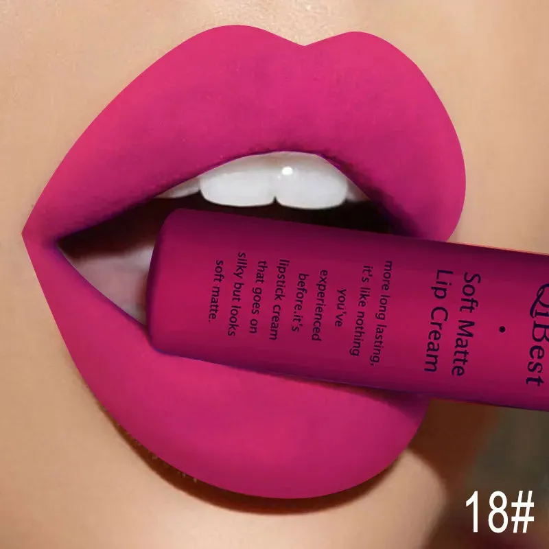 Lip Gloss Liquid Lipstick: Waterproof, Long-lasting Lip Stain Makeup for Women.