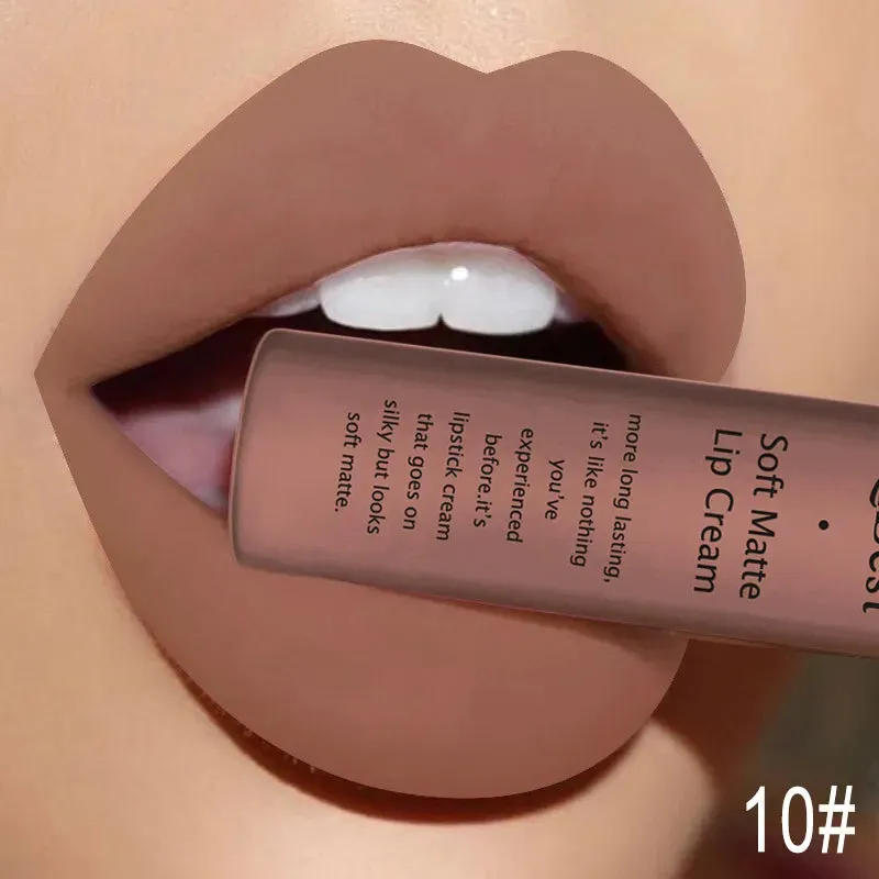 Lip Gloss Liquid Lipstick: Waterproof, Long-lasting Lip Stain Makeup for Women.