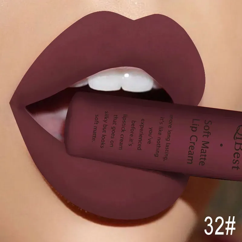 Lip Gloss Liquid Lipstick: Waterproof, Long-lasting Lip Stain Makeup for Women.