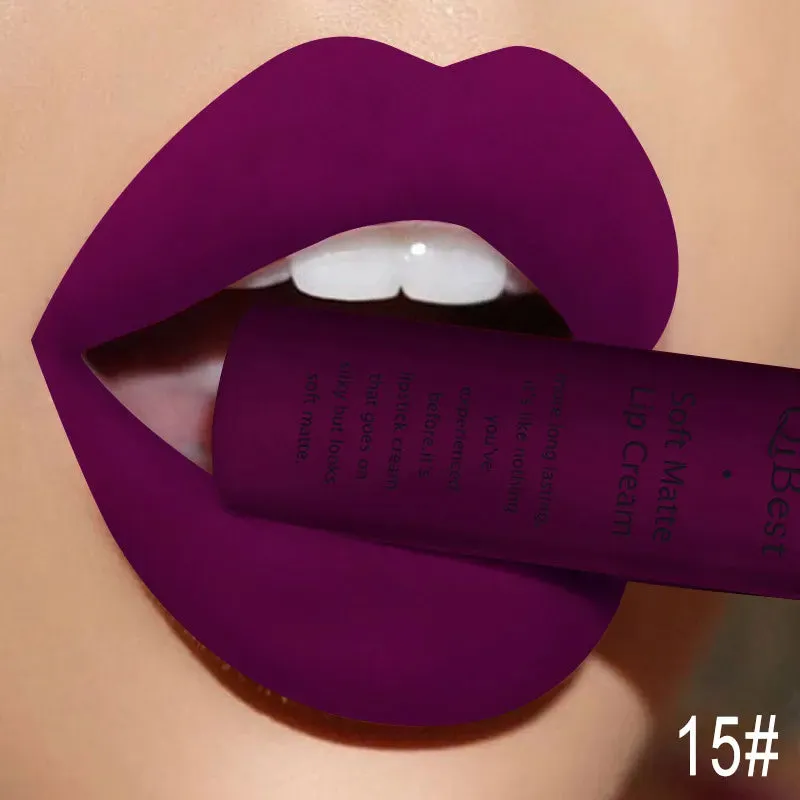 Lip Gloss Liquid Lipstick: Waterproof, Long-lasting Lip Stain Makeup for Women.
