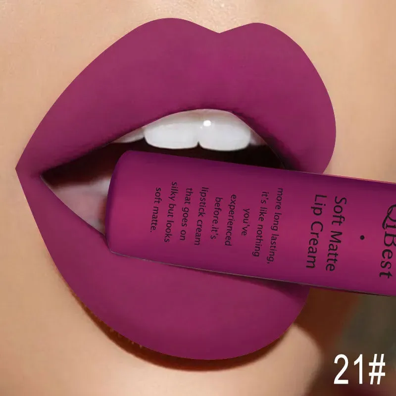 Lip Gloss Liquid Lipstick: Waterproof, Long-lasting Lip Stain Makeup for Women.