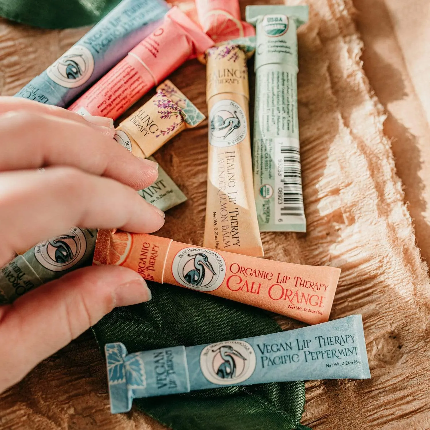 Lip Therapy Balm - Zero Waste Lip Balm, Plastic Free, Organic, Multiple Flavors