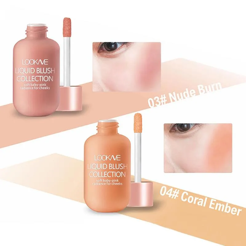 Liquid Blush Soft Cream Blush Makeup Milk Tea Micro-Shimmer Brightening Lasting Cream Blush Long Lasting Lightweight Natural