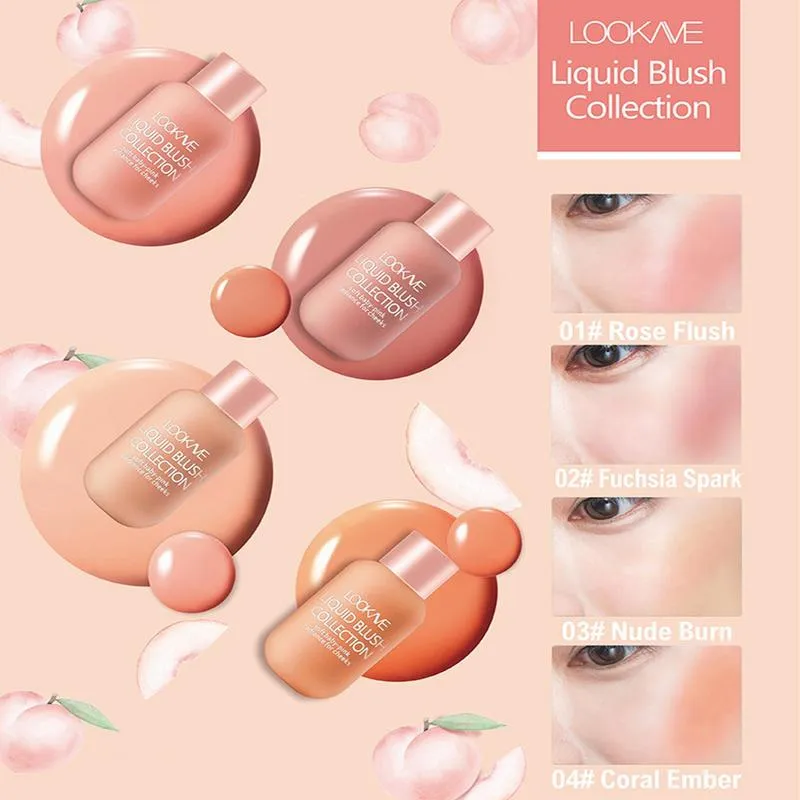 Liquid Blush Soft Cream Blush Makeup Milk Tea Micro-Shimmer Brightening Lasting Cream Blush Long Lasting Lightweight Natural