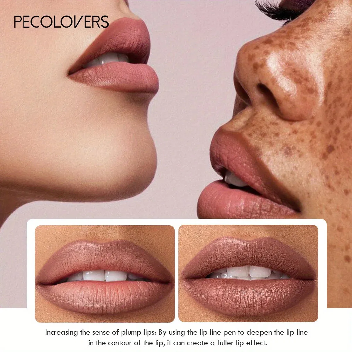 Long Lasting Lip Liner Pencil Lipstick Matte Smooth Waterproof Lipliner Non-stick Cup Lipstick Pen Beauty Makeup