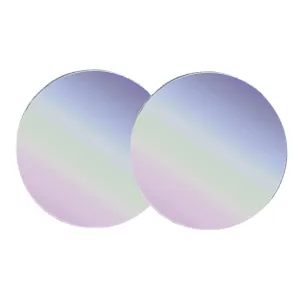Loose Powder Mirror Case Small Container for Travel 2pcs Ultra Thin Makeup Powder Box Puff