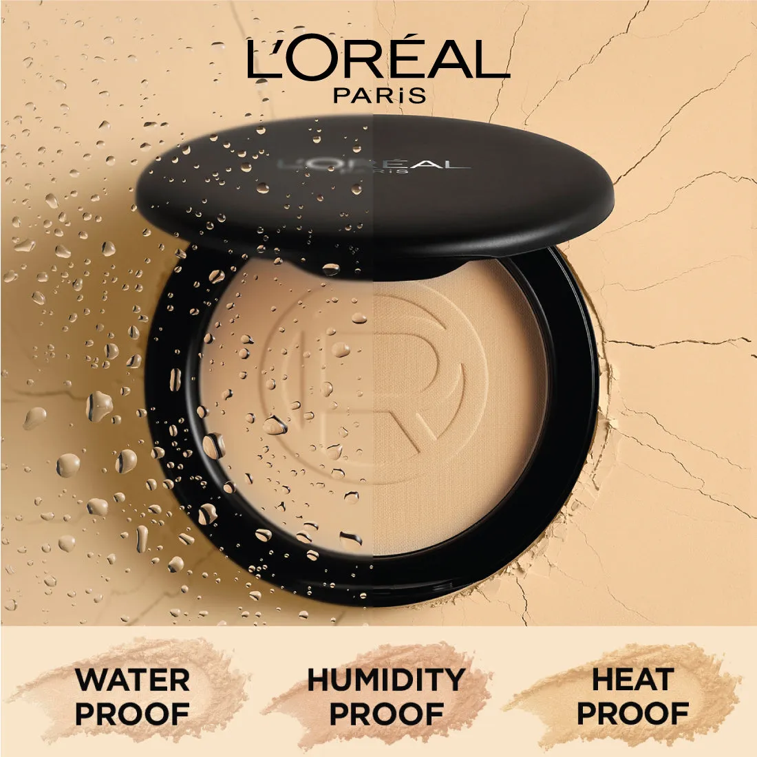 L’Oréal Paris Infallbile 24h Oil Killer High Coverage Compact Powder | Matte-Finish, Lightweight & Blendable & Compact For Face Makeup | With SPF 32 & PA     | 250 Radiant Sand
