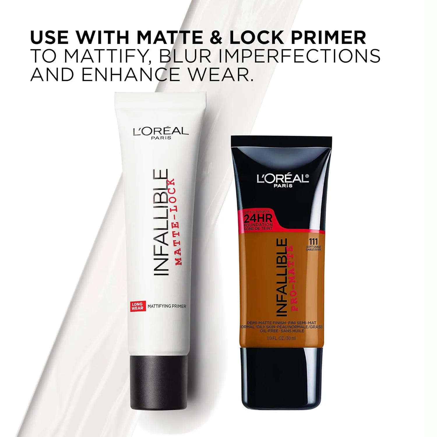L'Oreal Paris Cosmetics Makeup Infallible Pro-Matte Liquid Longwear Foundation, Nude Buff, 1 fl oz.