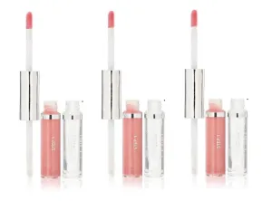 Lot Of 3 - Covergirl Outlast Double Lipshine #205 Power Pink