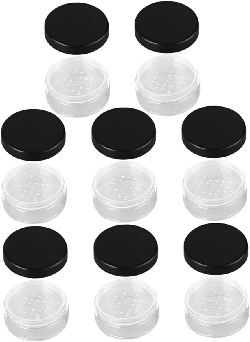 MAGICLULU 8pcs Portable Makeup Powder Box Empty Loose Powder Containers for Women Travel-friendly Cosmetic Cases for Daily Use School Each