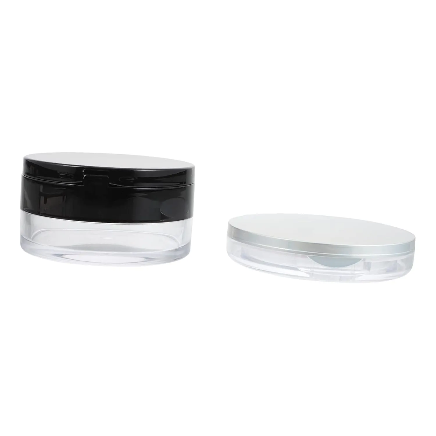Makeup Powder Puff Cushions 2 Sets Loose Powder Box Mirror Portable Powder Case for Girlfriend Wife Mom Daily Use Travel