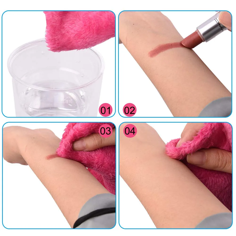 Makeup Remover Cloth Reusable Microfiber Face Towel Washable, Facial Cleansing Cloths [5 Per Pack]