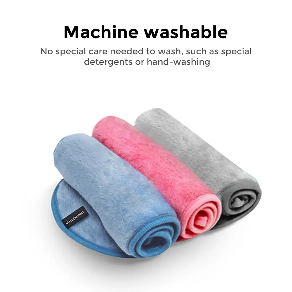 Makeup Remover Cloth Reusable Microfiber Face Towel Washable, Facial Cleansing Cloths [5 Per Pack]