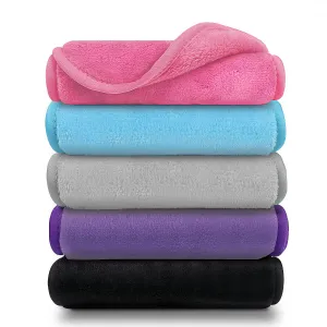 Makeup Remover Cloth Reusable Microfiber Face Towel Washable, Facial Cleansing Cloths [5 Per Pack]