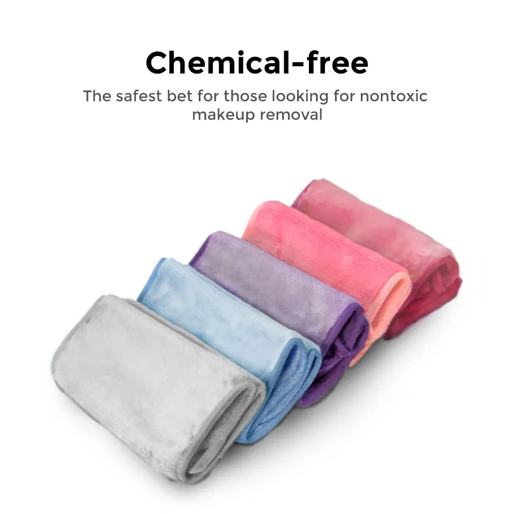 Makeup Remover Cloth Reusable Microfiber Face Towel Washable, Facial Cleansing Cloths [5 Per Pack]