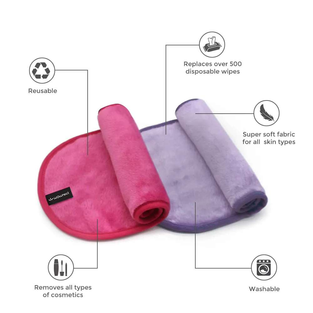 Makeup Remover Cloth Reusable Microfiber Face Towel Washable, Facial Cleansing Cloths [5 Per Pack]