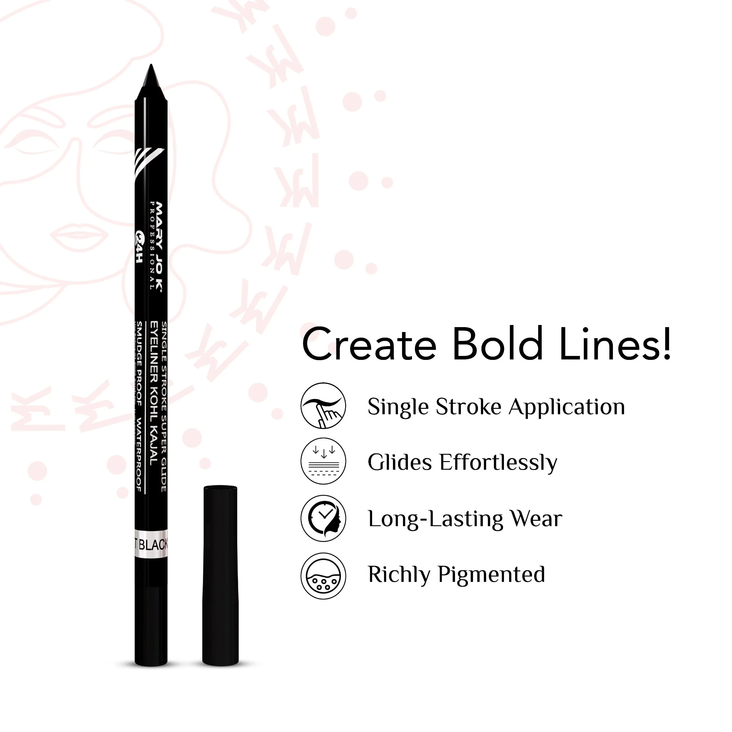 MaryJok Eyeliner Kohl Kajal Pencil