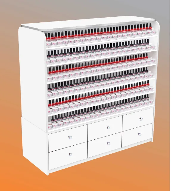 Mayakoba Sonoma Polish & Powder Rack with Cabinets