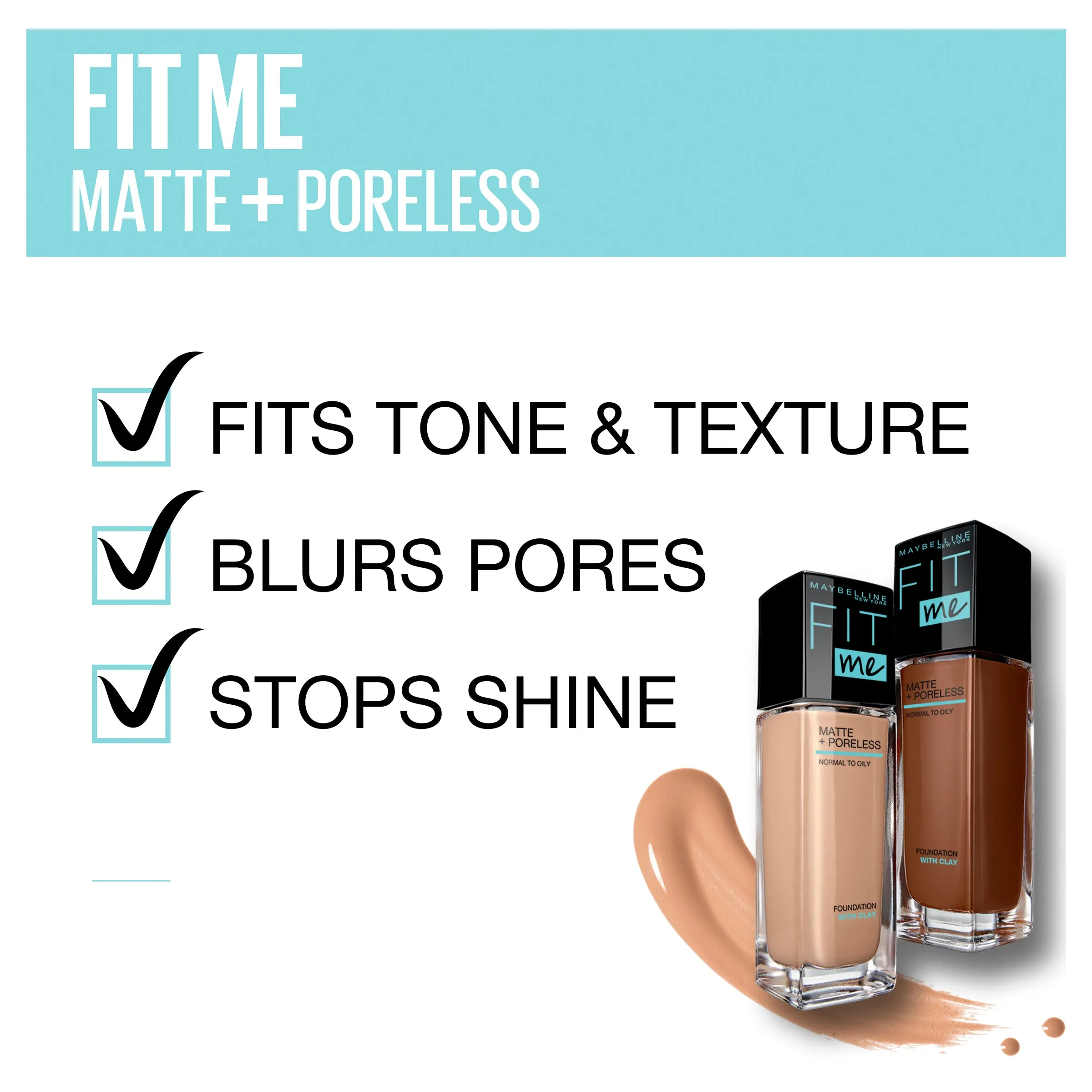 Maybelline Fit Me Matte & Poreless Mattifying Liquid Foundation - Creamy Beige 122