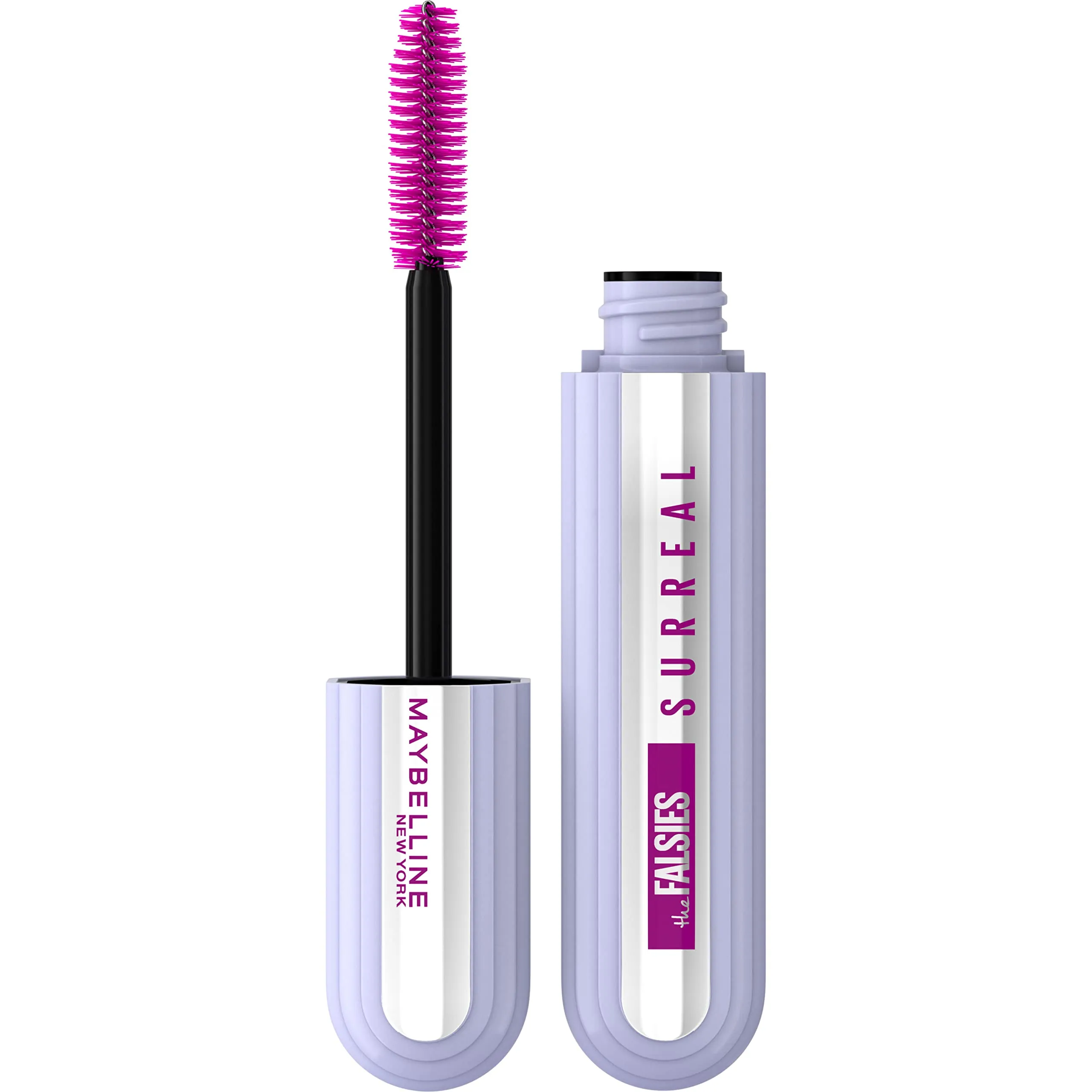 Maybelline New York, Falsies Surreal Washable Mascara, 36% Length, Vegan Formula, Blackest Black, 10ml