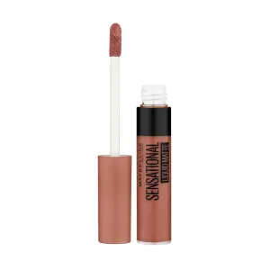Maybelline New York Sensational Liquid Matte Lipstick, NU01 Bare It All, 7ml - Liquid Lipstick Shades Delivering Intense Matte Color Effect