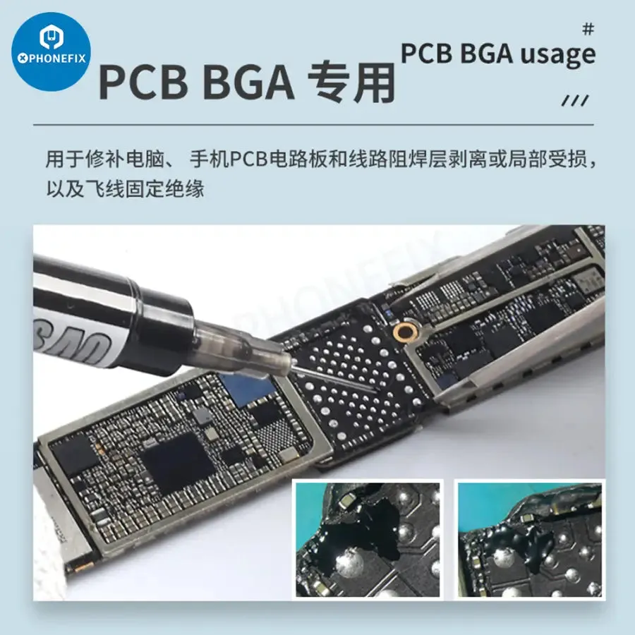 MECHANIC UV Light Curing BGA PCB Solder Mask Ink Black/Green