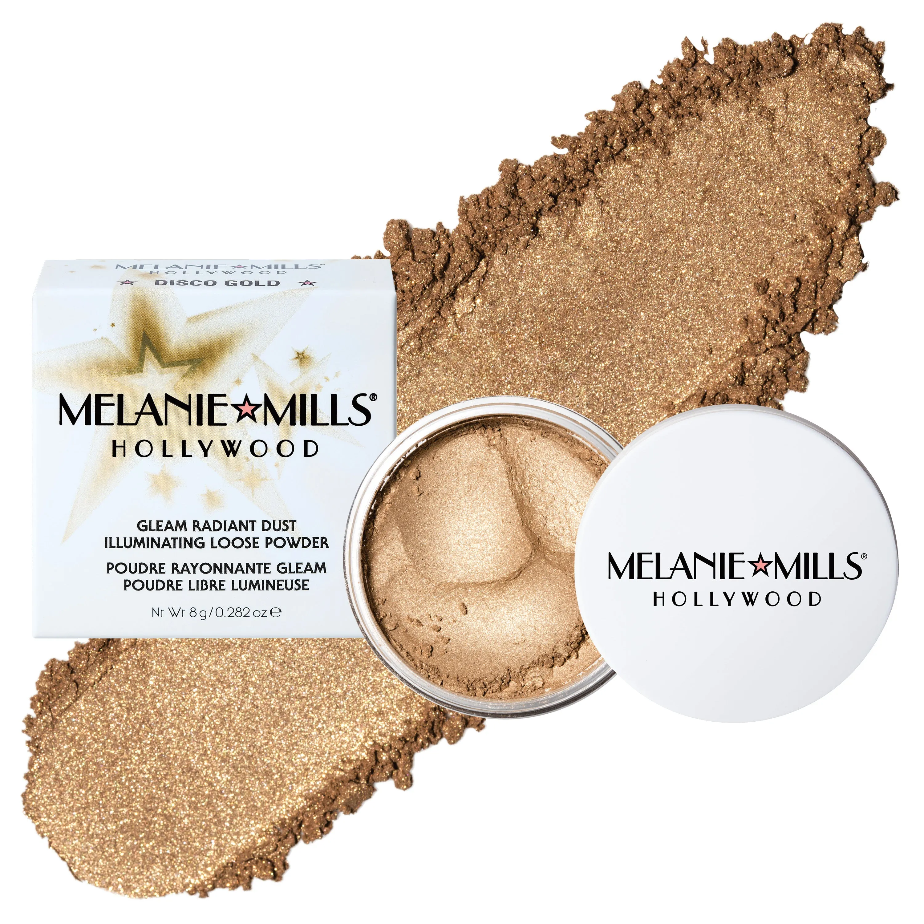 Melanie Mills Gleam Radiant Dust Shimmering Loose Powder for Face & Body