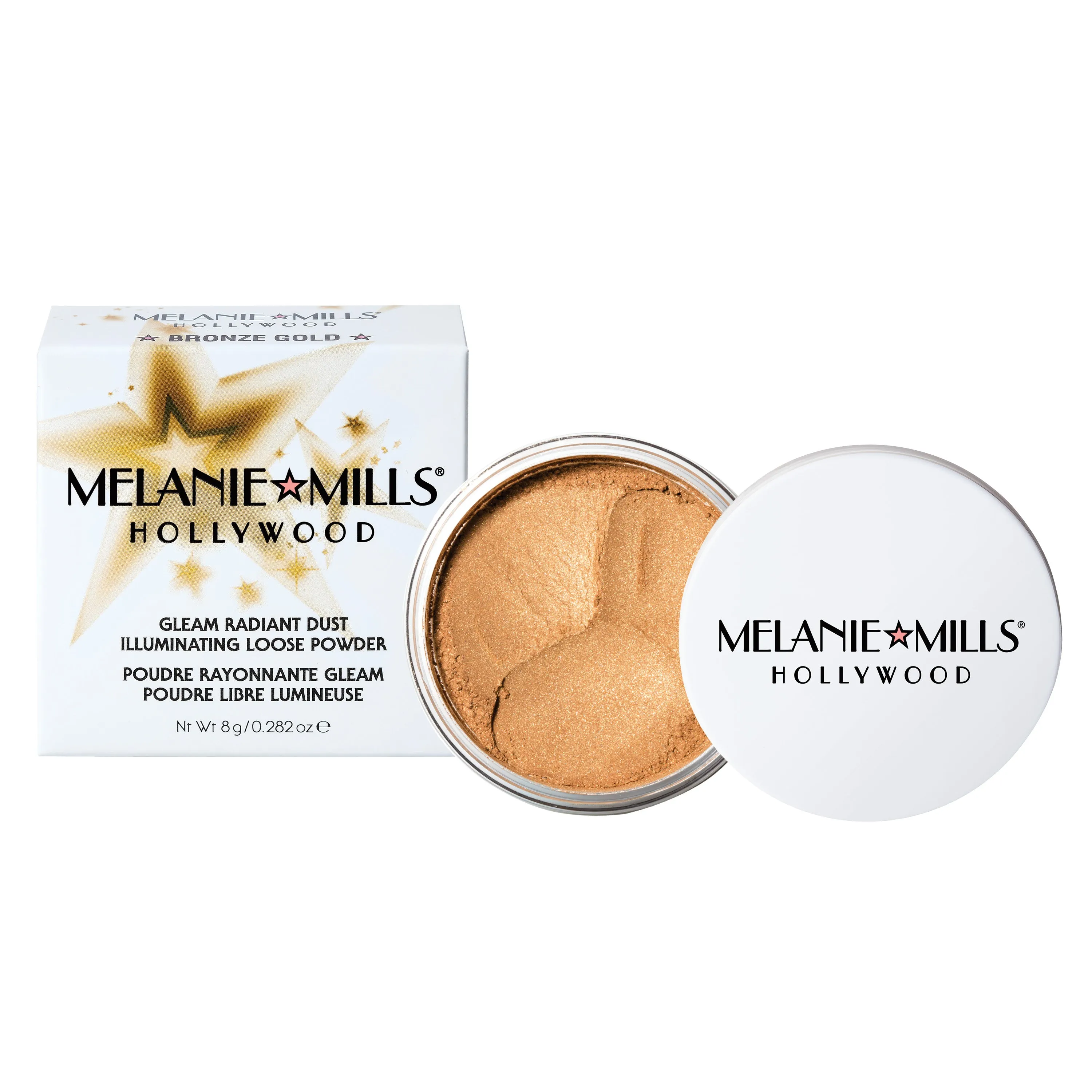 Melanie Mills Gleam Radiant Dust Shimmering Loose Powder for Face & Body