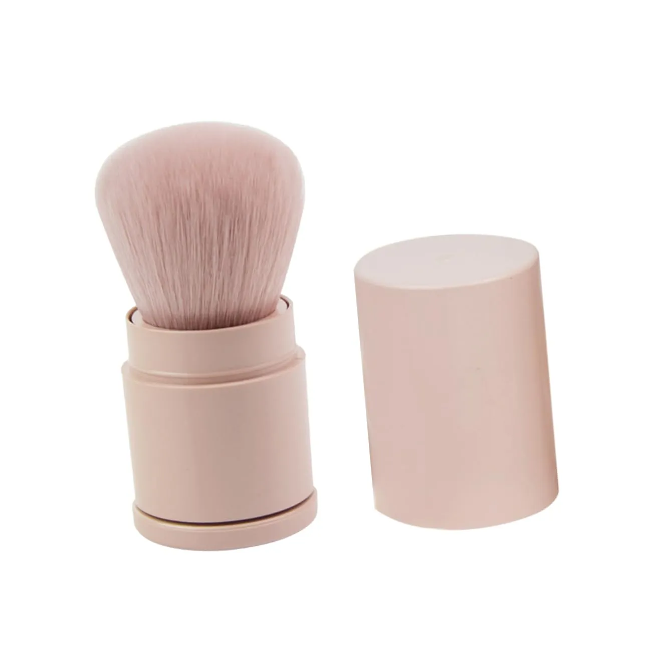 MERRYHAPY Fluffy Makeup Brush for Loose Powder and Blush Application Retractable Beauty Tool for Blending Foundation for Daily Use and Travel for Women and Girls
