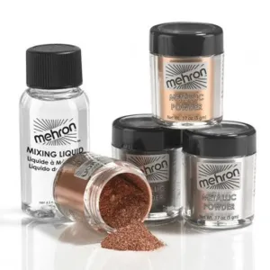 Metallic Powder with Mixing Liquid - Assorted Metallic Colours