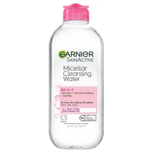 Micellar Water Hydrating Facial Cleanser and Makeup Remover for Sensitive Skin, Vegan and Cruelty-Free, 13.5 Fl Oz (400 mL)