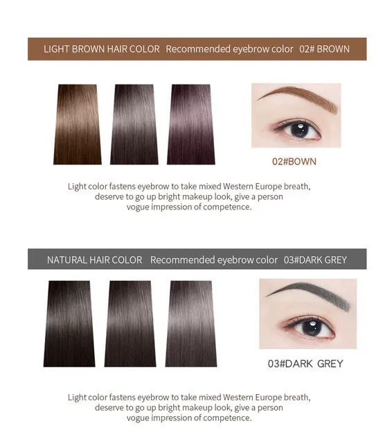 Microblading tattoo style long lasting smude proof eyebrow pencil