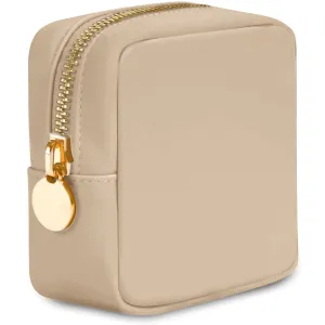 Mini Makeup Bag For Purse - Beige Pouch - Coin Purse Wallet For Women