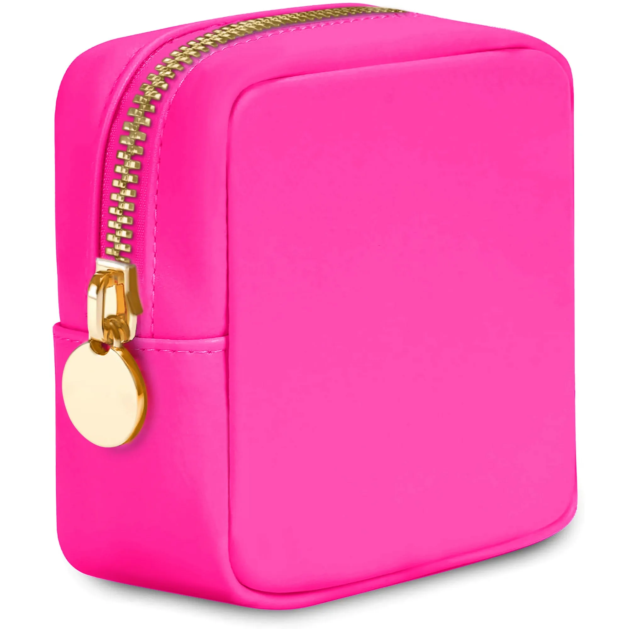 Mini Makeup Bag For Purse - Hot Pink Pouch - Coin Purse Wallet For Women