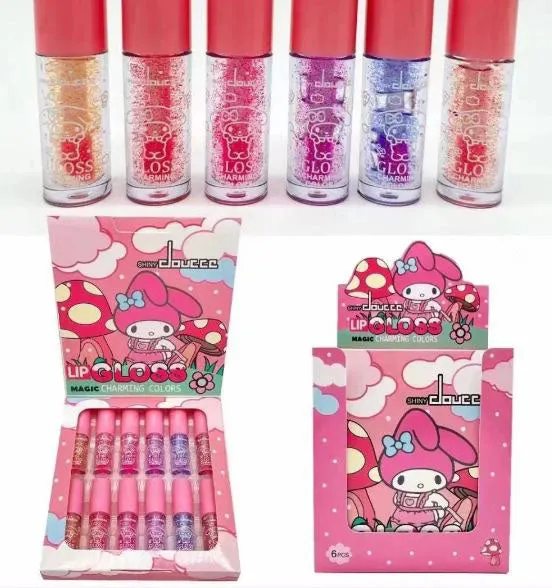 Miss Beauty New Pack Of 12pcs kitty  Magic Waterproof Charming Colors lip gloss NO.1060