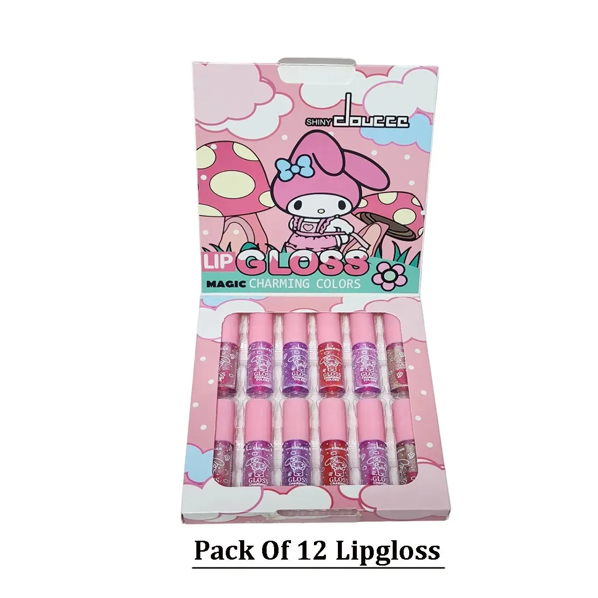 Miss Beauty New Pack Of 12pcs kitty  Magic Waterproof Charming Colors lip gloss NO.1060