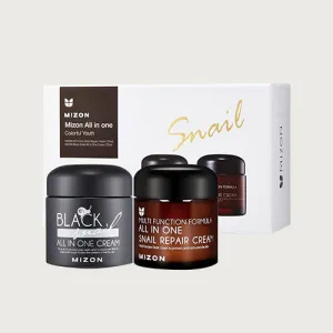 Mizon All in one Colorful Youth Set (Black snail 75ml   All in one snail 75ml)