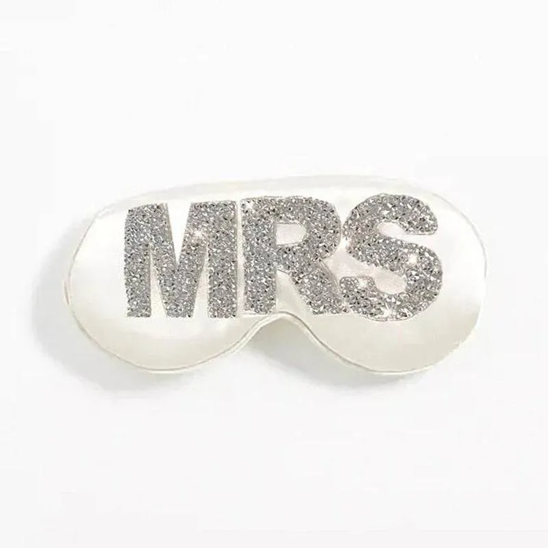 Mrs Rhinestone Eye Mask Wedding Accessories