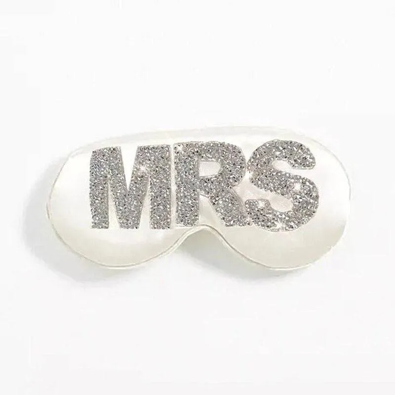 Mrs Rhinestone Eye Mask Wedding Accessories