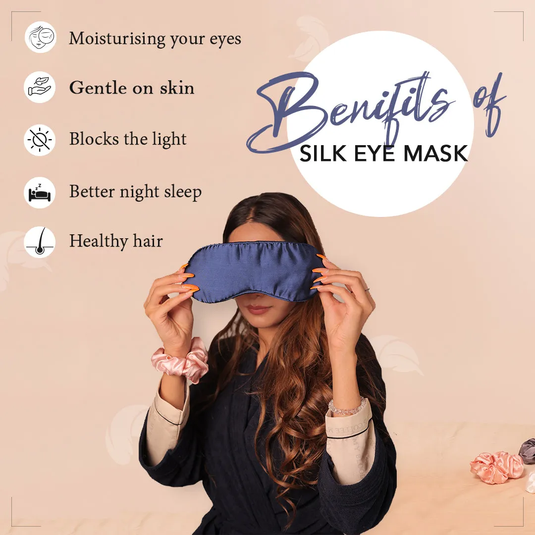 Mulberry Silk Eye Sleeping Mask For Deep Sleep - Blush Pink