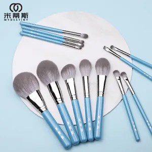 MyDestiny makeup brush/ The Iris series 13pcs high quality synthetic hair brushes set-powder&amp;blush&amp;foundation&amp;eyeshadow&amp;beauty